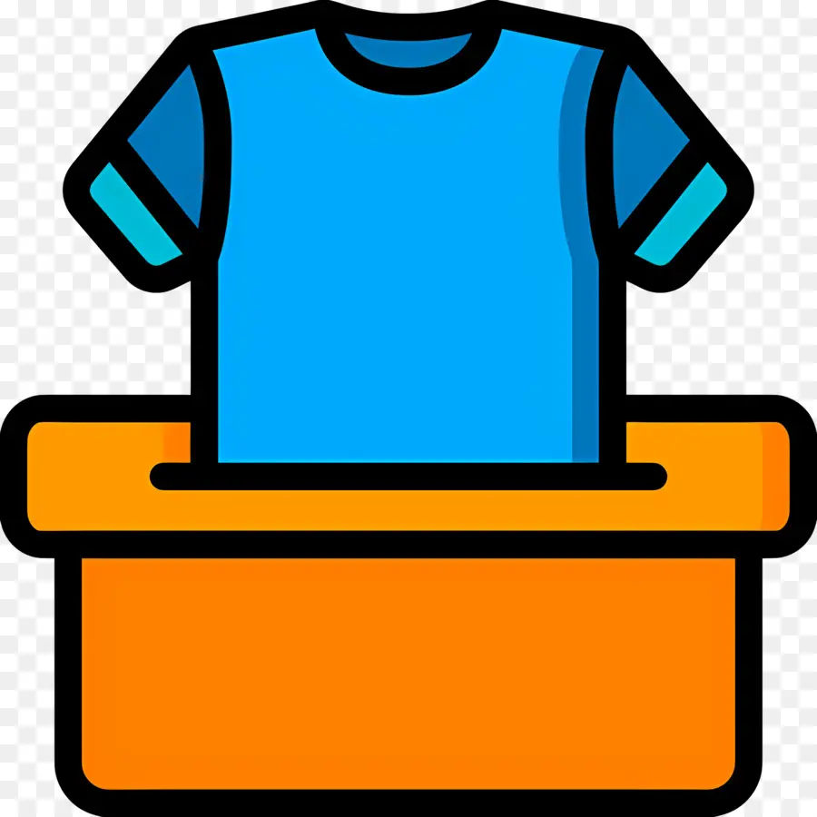 Caja De Ropa，Camiseta Azul PNG