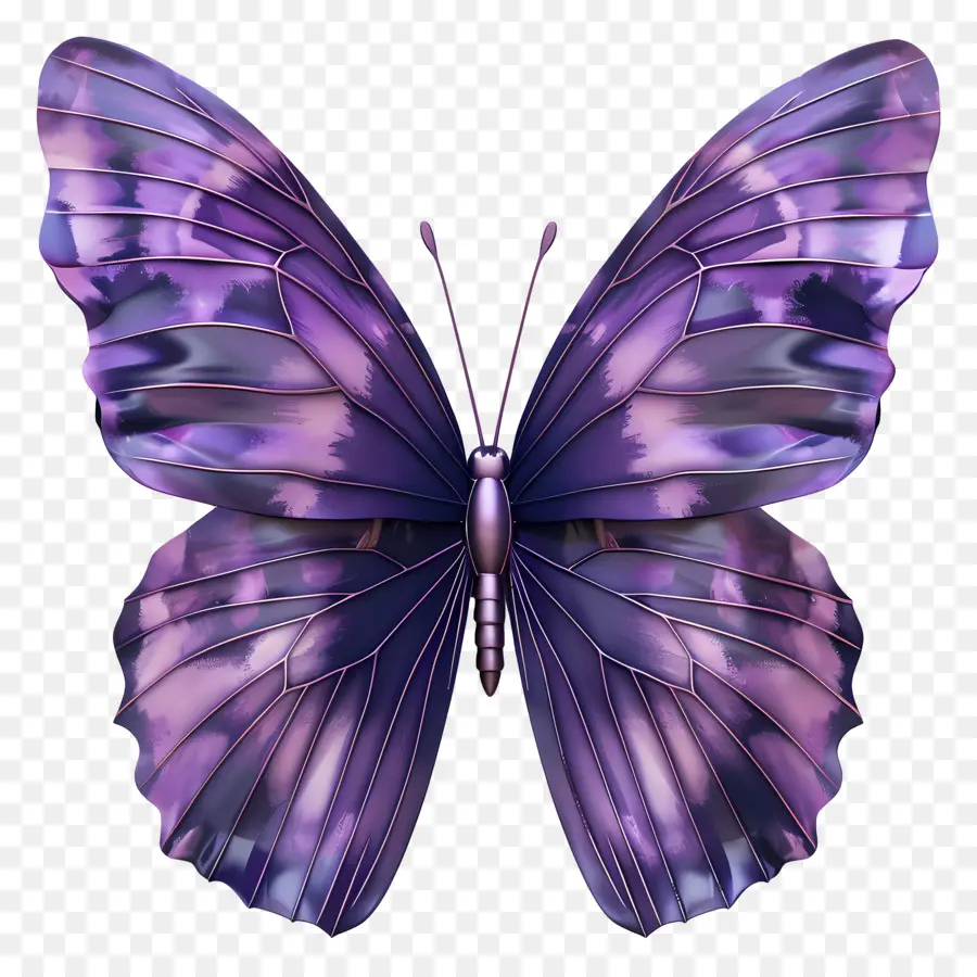 Mariposa Morada，Mariposa Colorida PNG