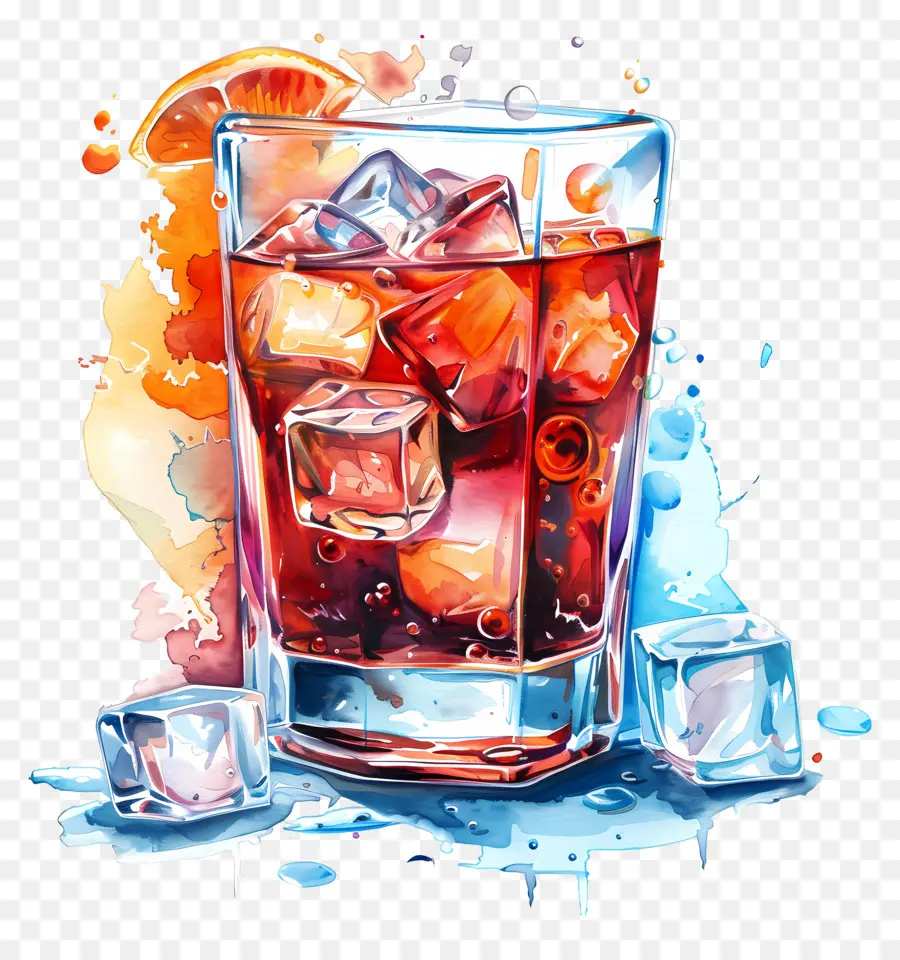 Cóctel Con Hielo，Bebida Helada PNG