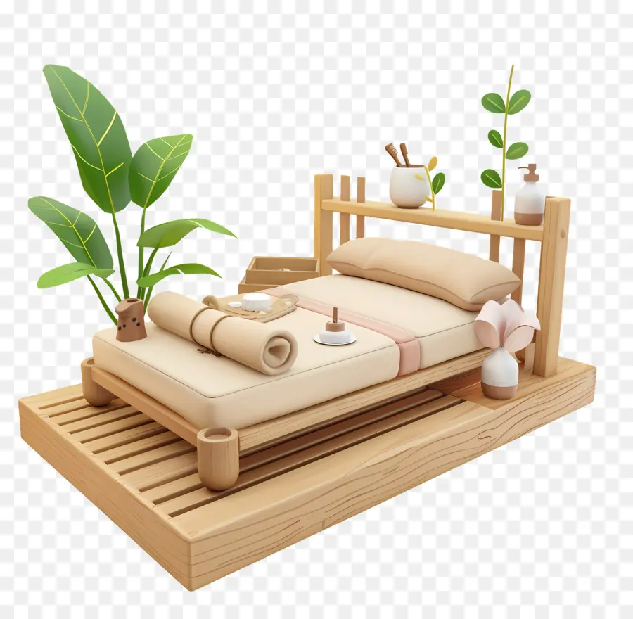 Tratamiento De Spa，Cama PNG