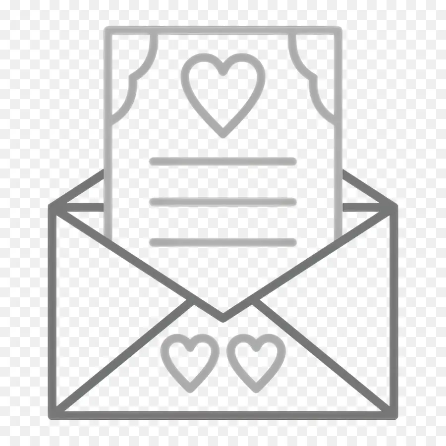 Carta De Invitación，Carta De Amor PNG