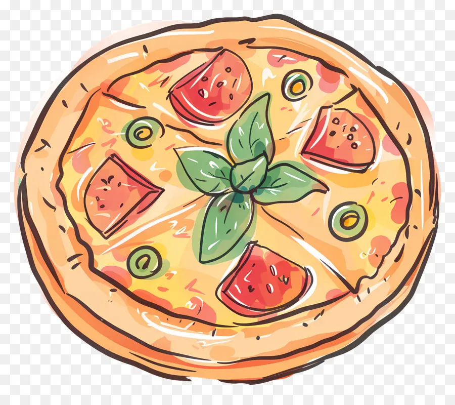 Pizza Hawaiana，Pizza PNG