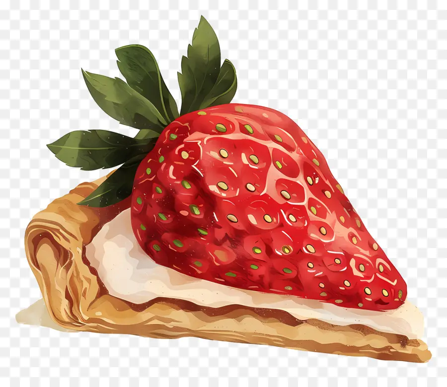 Pastel De Fresa，Postre PNG