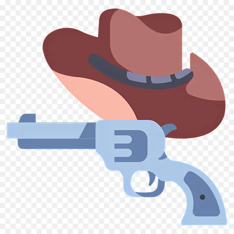 Arma De Vaquero，Sombrero De Vaquero Y Pistola PNG