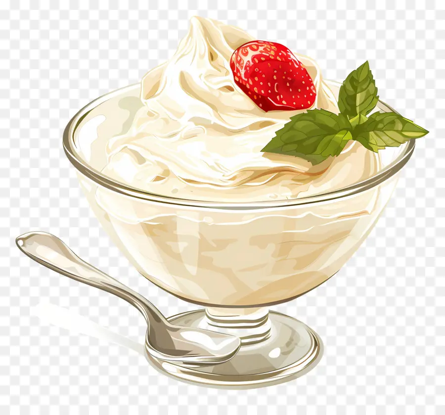 Tazón De Yogur，Postre PNG