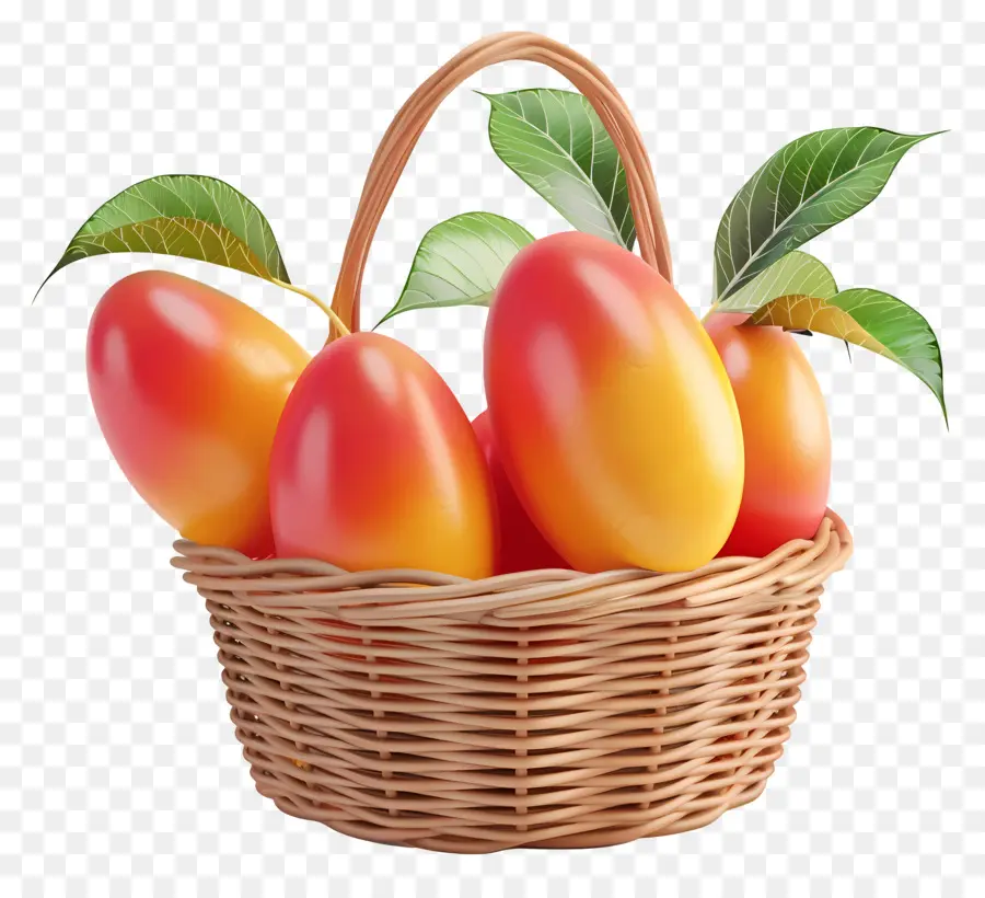 Mango En Canasta，Mangos En Canasta PNG