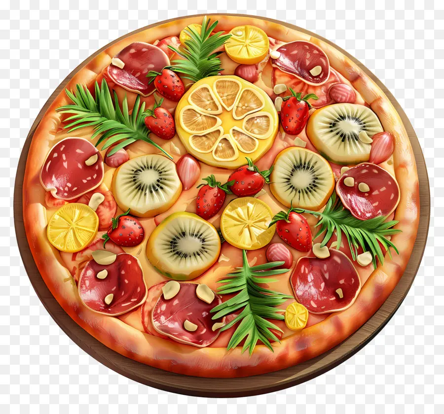 Pizza Hawaiana，Pizza PNG