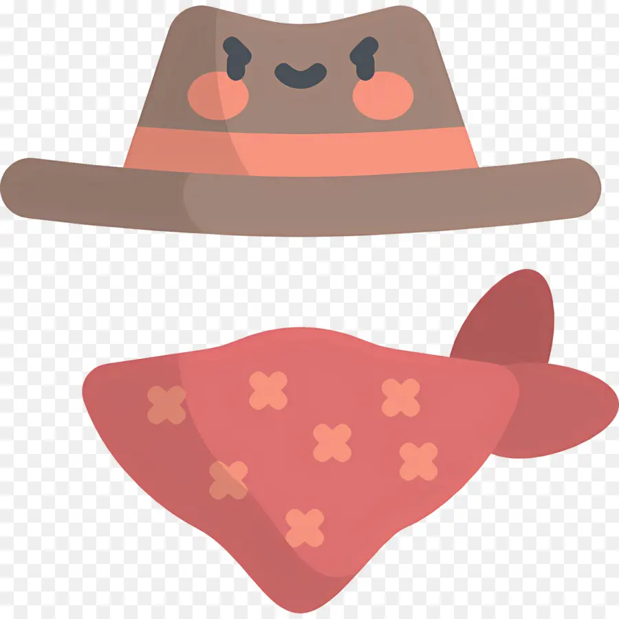 Sombrero De Vaquero，Sombrero De Vaquero Y Pañuelo PNG