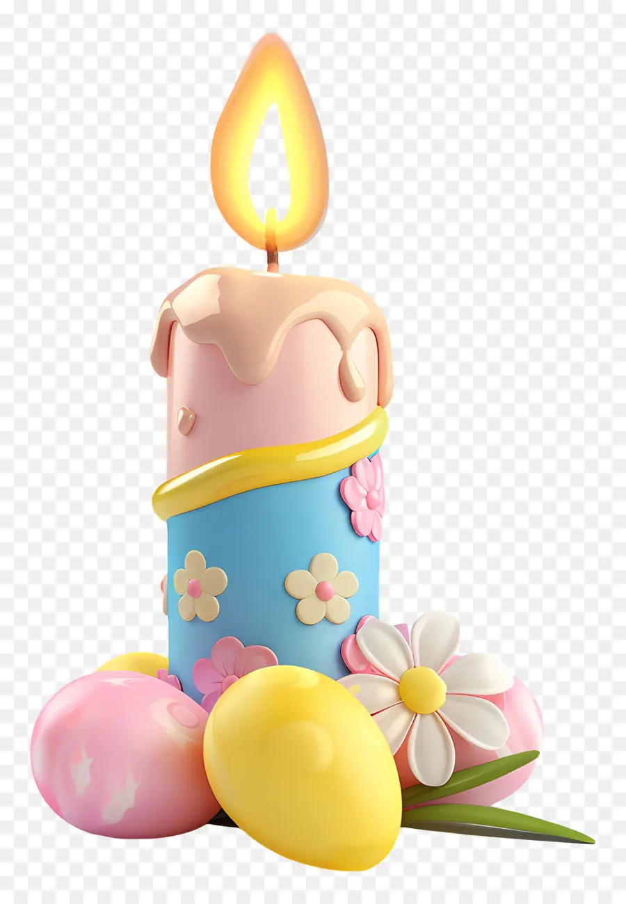 Vela De Pascua，Vela Decorativa PNG