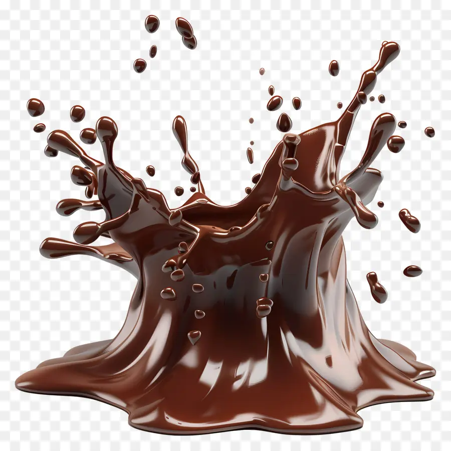 Salpicaduras De Chocolate，Chapoteo PNG