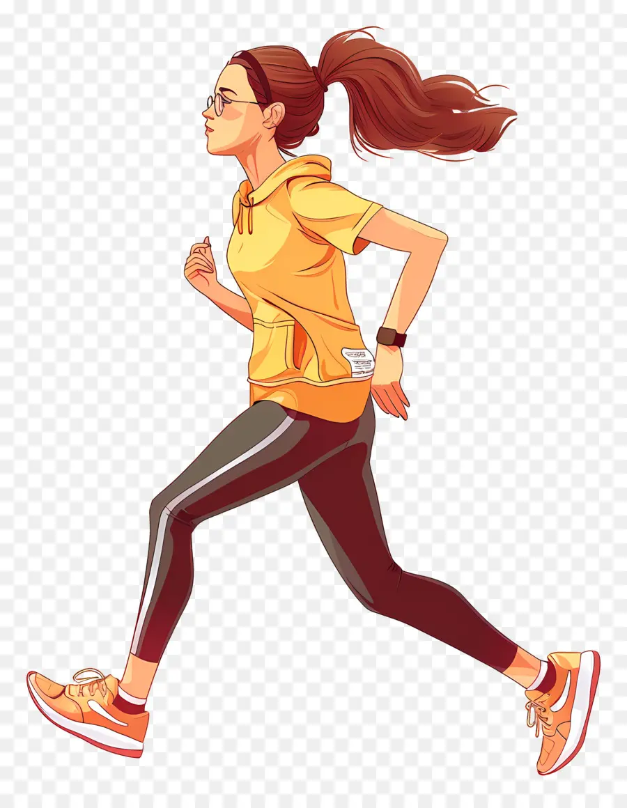 Mujer Trotando，Mujer Corriendo PNG