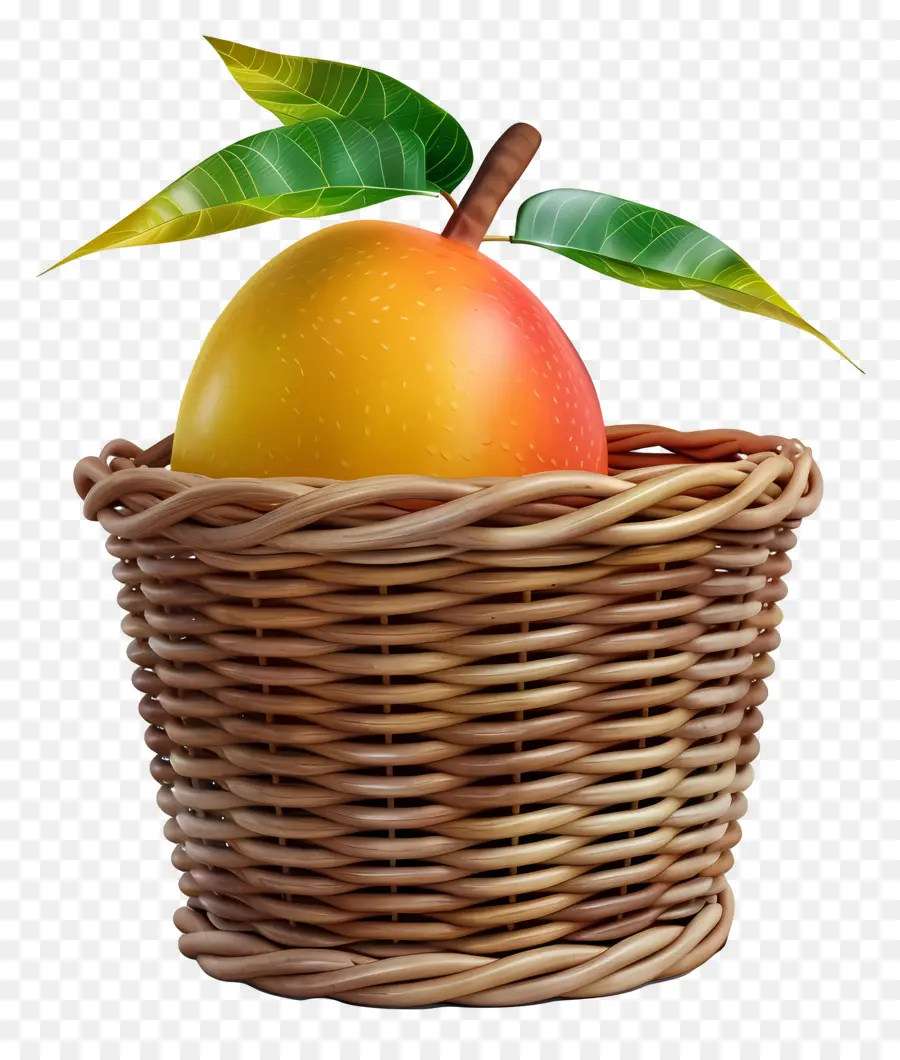 Mango En Canasta，Mango PNG