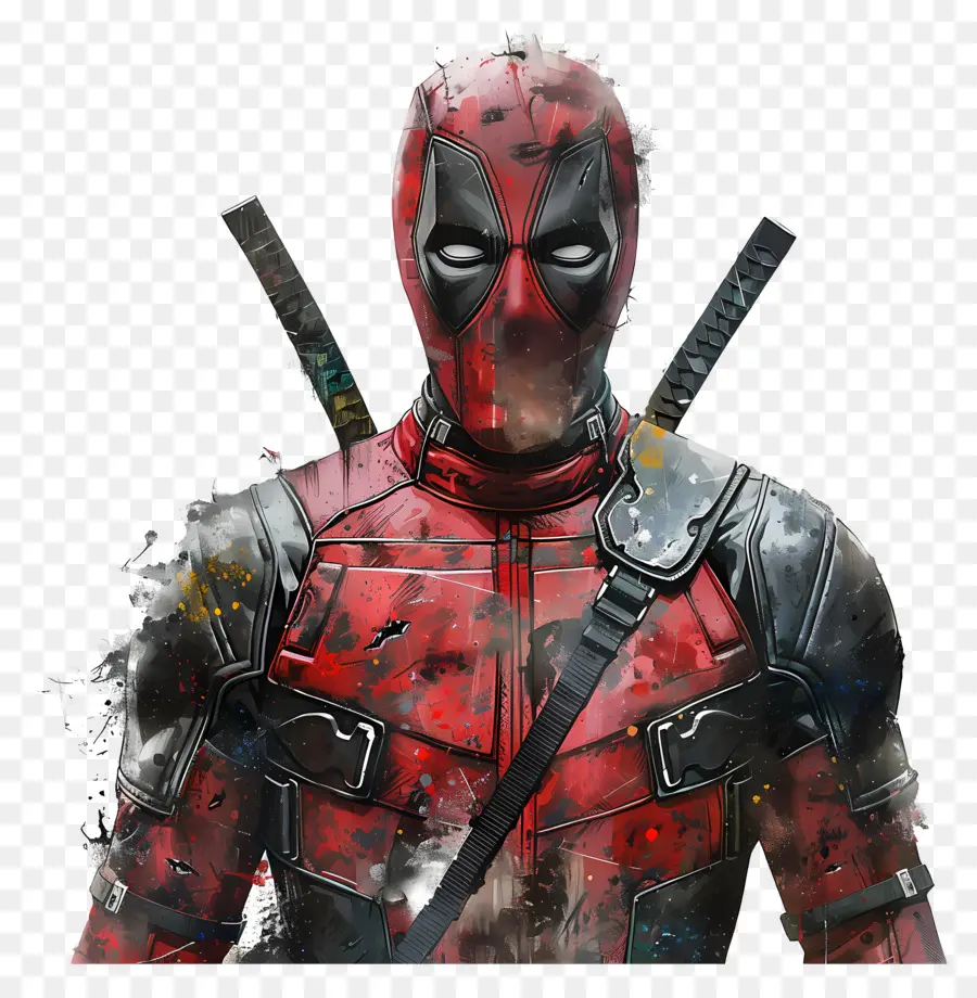 Dead Pool，Personaje Enmascarado Rojo PNG