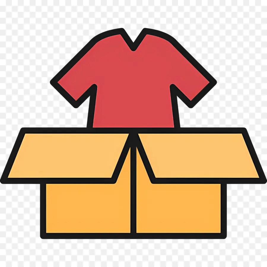 Caja De Ropa，Camisa En Caja PNG