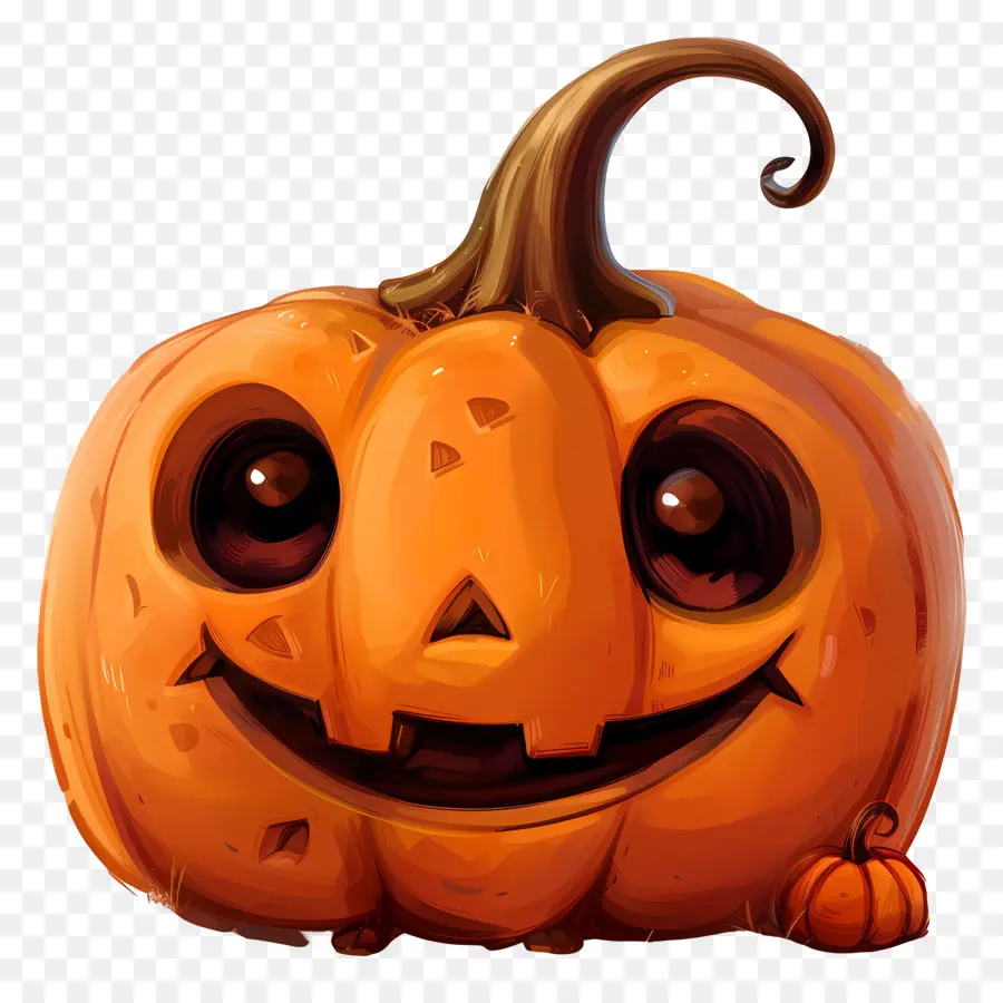 Linda Calabaza De Halloween，Calabaza Sonriente PNG