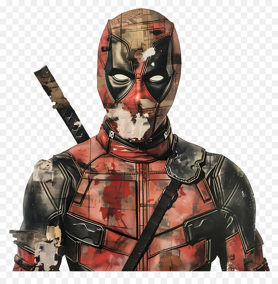 Dead Pool，Personaje Enmascarado Rojo PNG