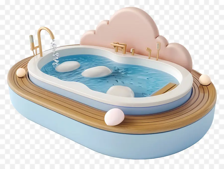 Baño De Spa，Piscina En Miniatura PNG