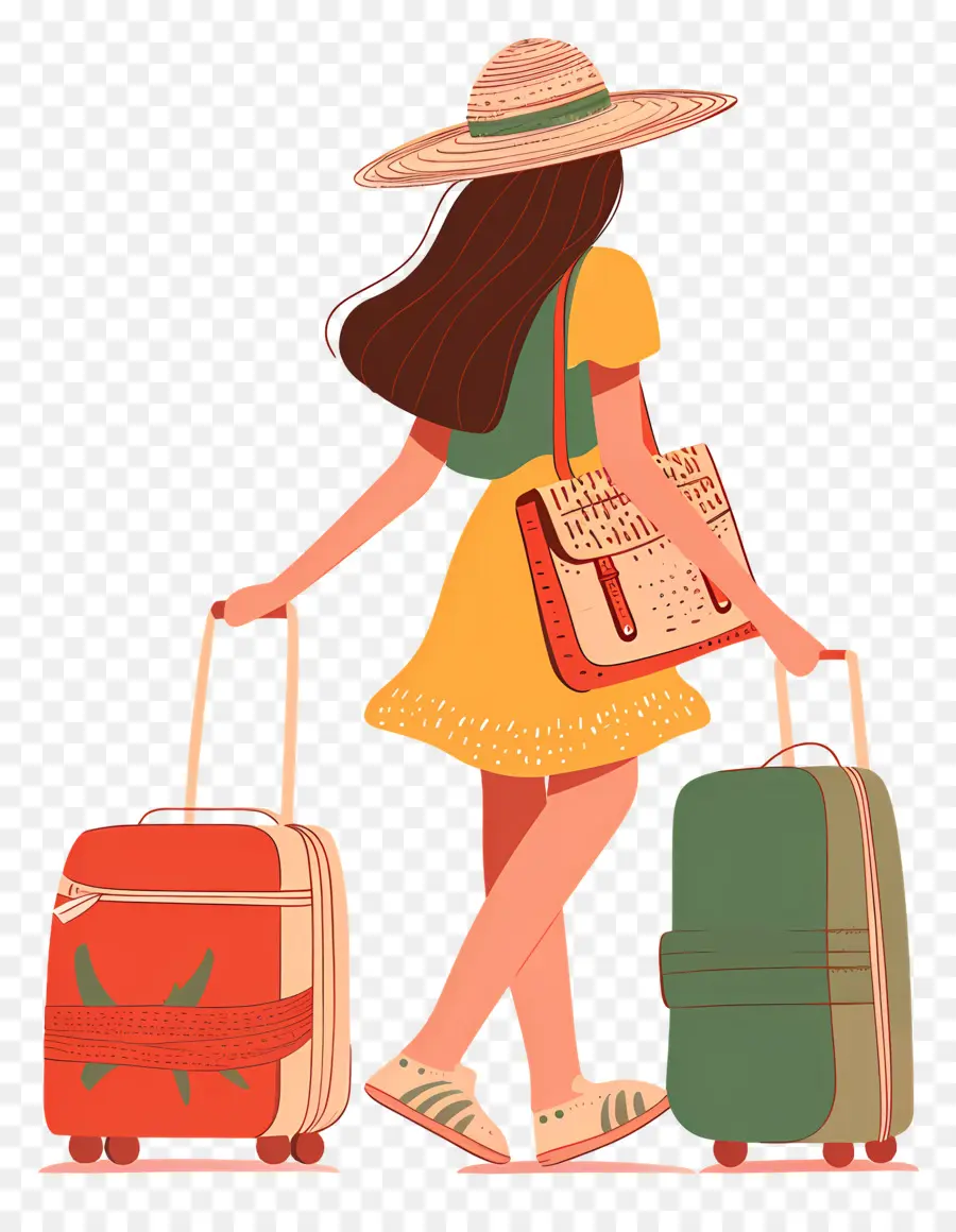 Mujer Vacaciones，Viajero PNG