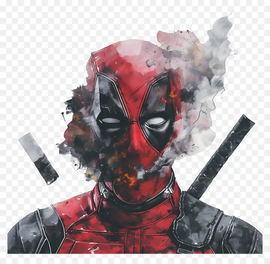 Dead Pool，Personaje Enmascarado Rojo PNG