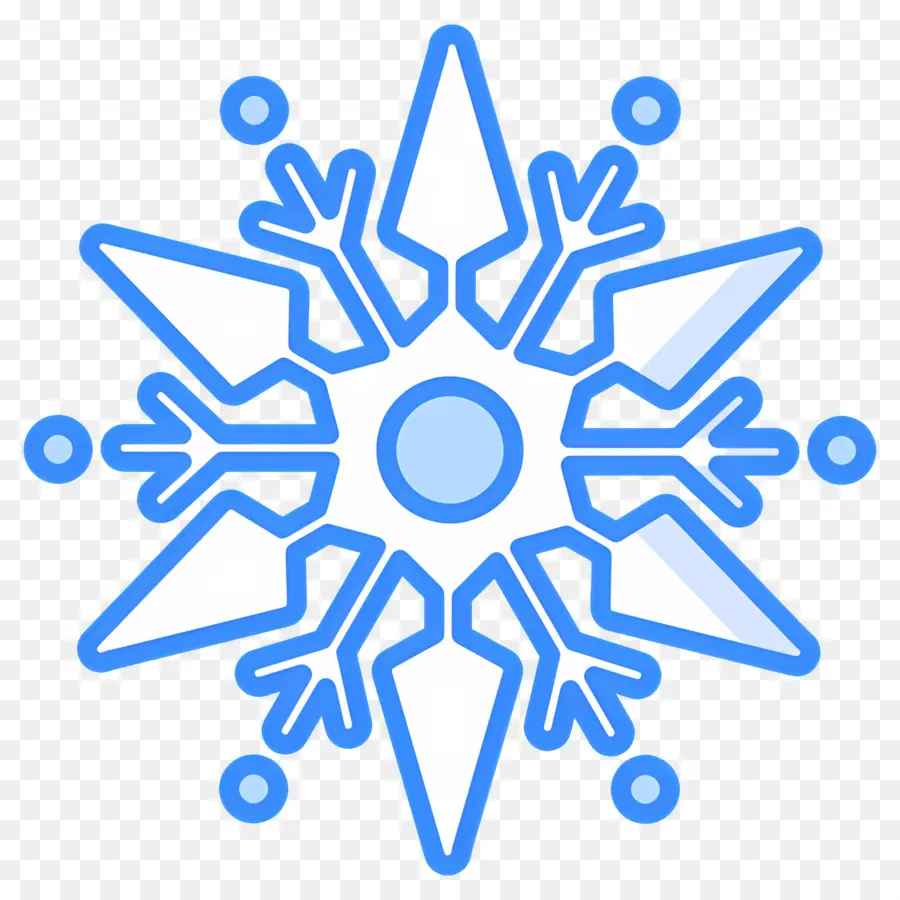 Copo De Nieve，Copo De Nieve Azul PNG