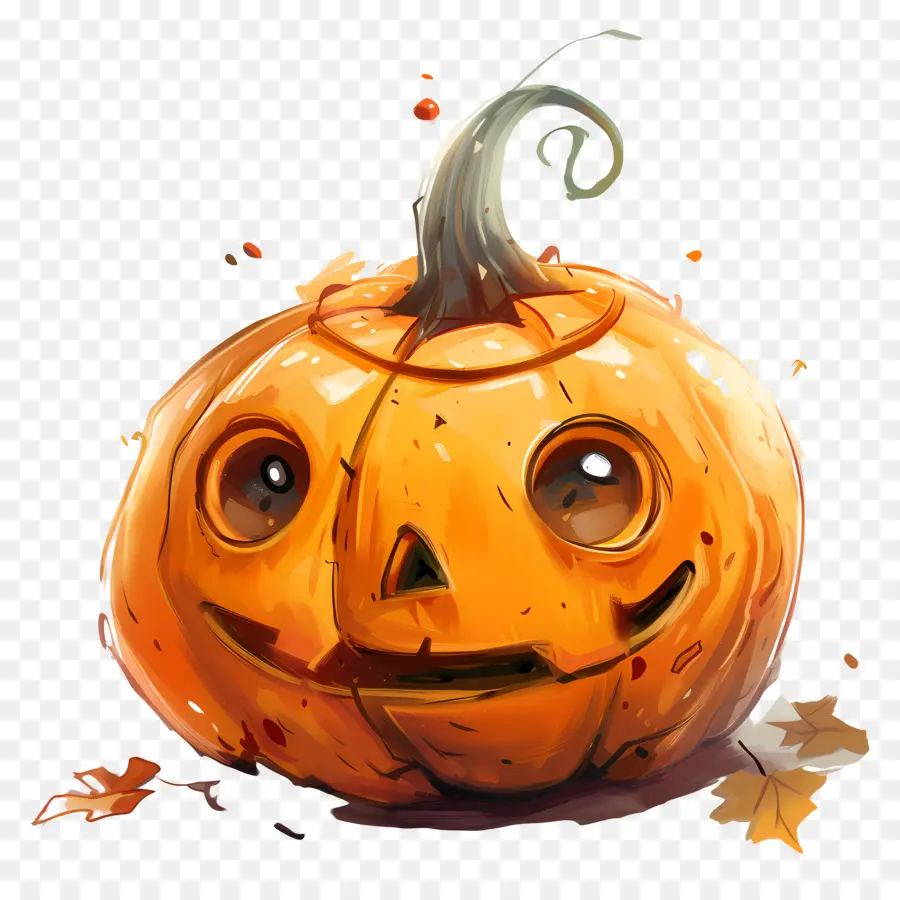 Linda Calabaza De Halloween，Calabaza Sonriente PNG