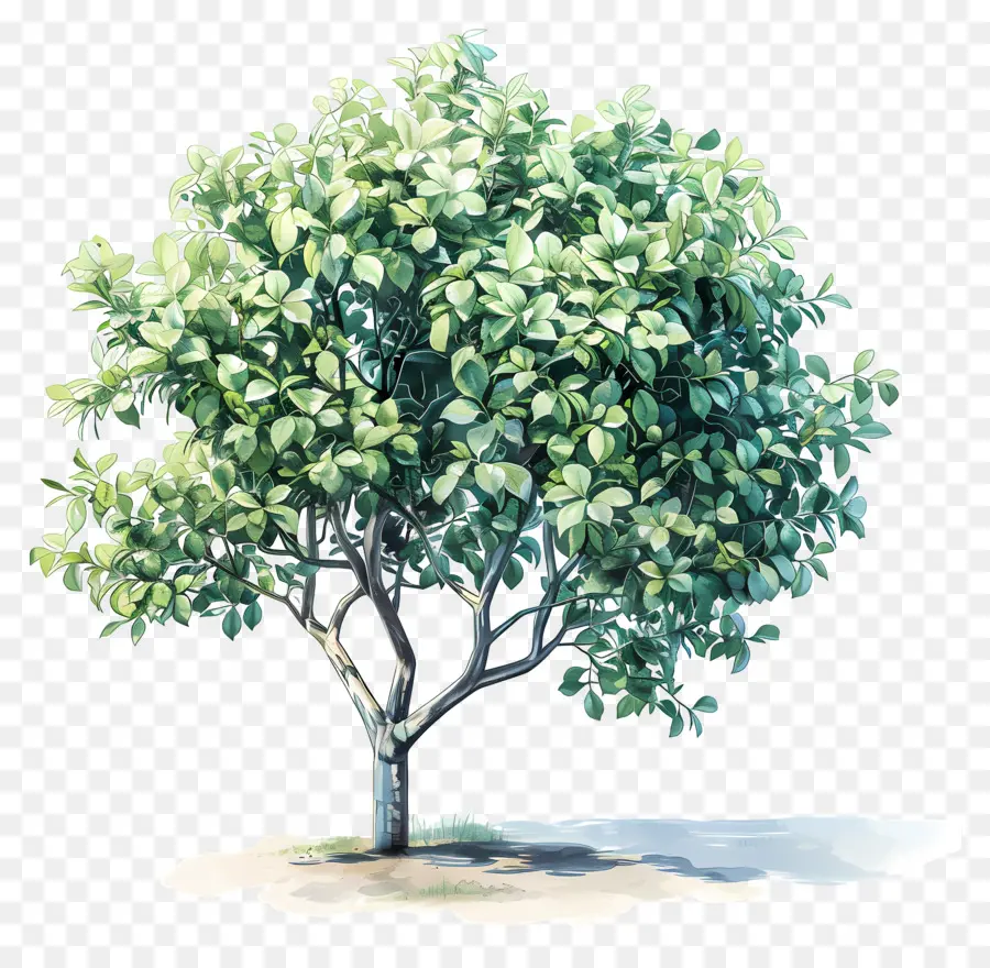 árbol De Acuarela，Árbol PNG