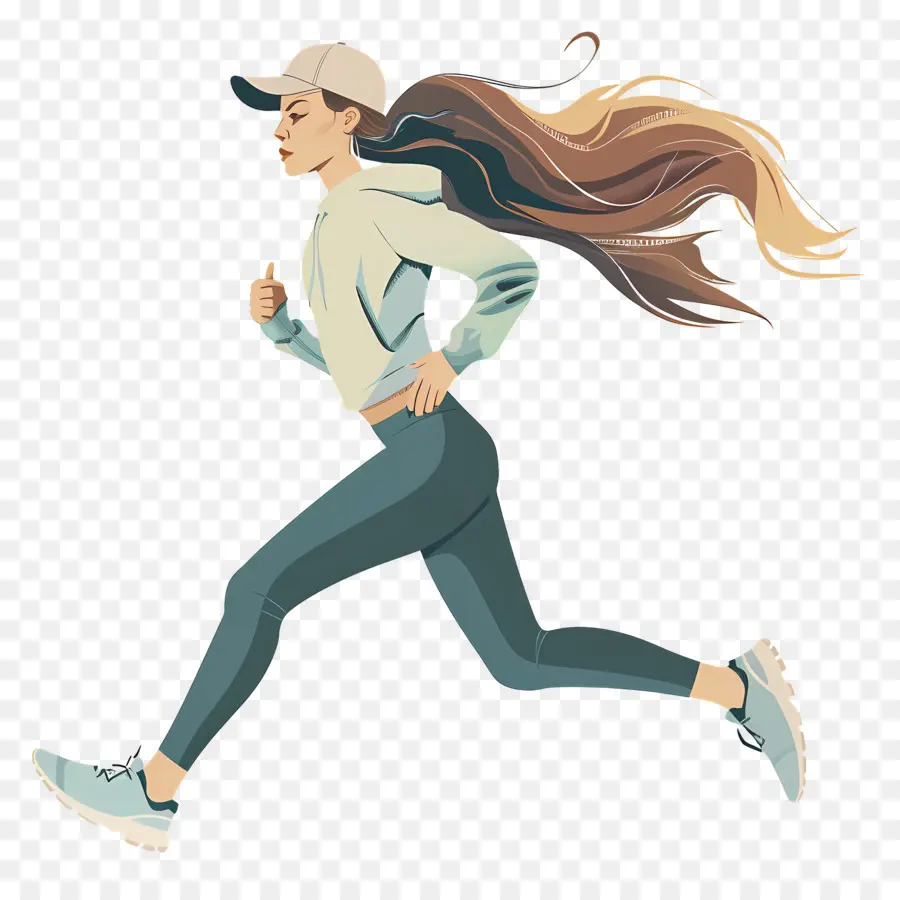 Mujer Trotando，Mujer Corriendo PNG