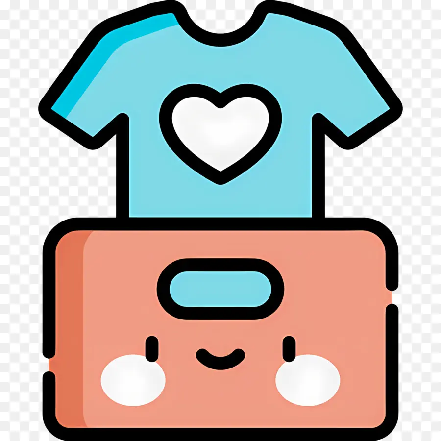 Caja De Ropa，Camiseta Azul PNG