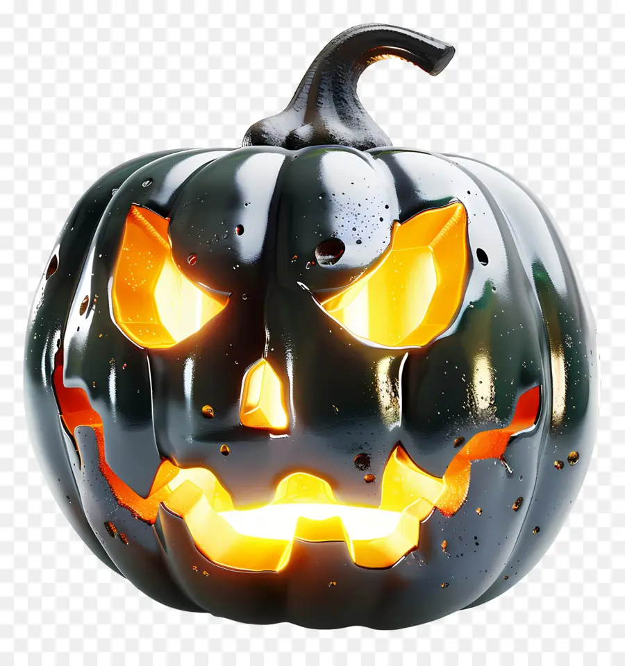 Calabaza De Halloween Brillante，Jack O' Lantern PNG