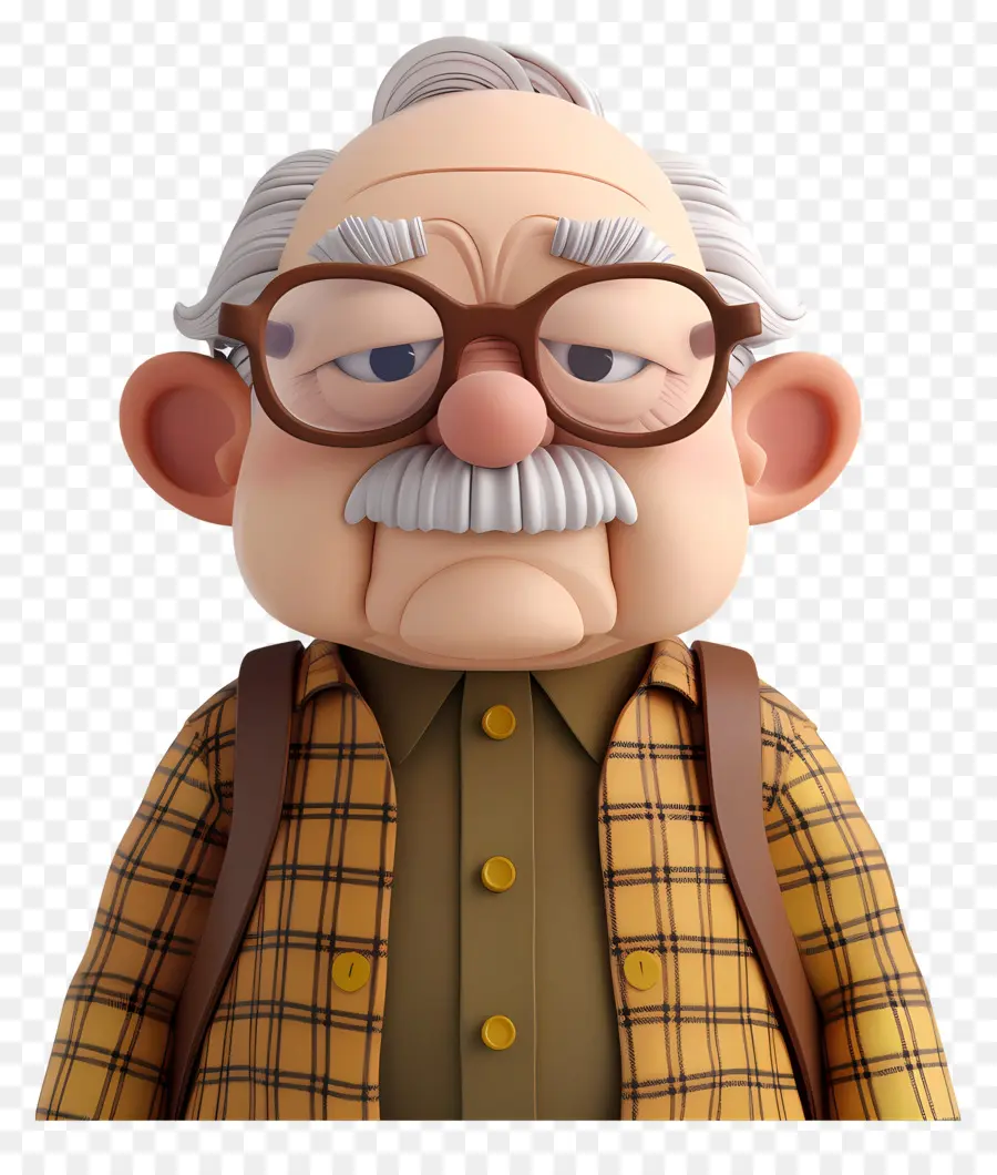 Abuelo，Anciano Con Gafas PNG