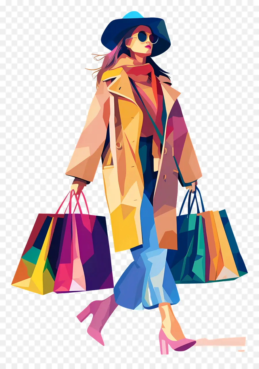 Mujer De Compras，Comprador PNG