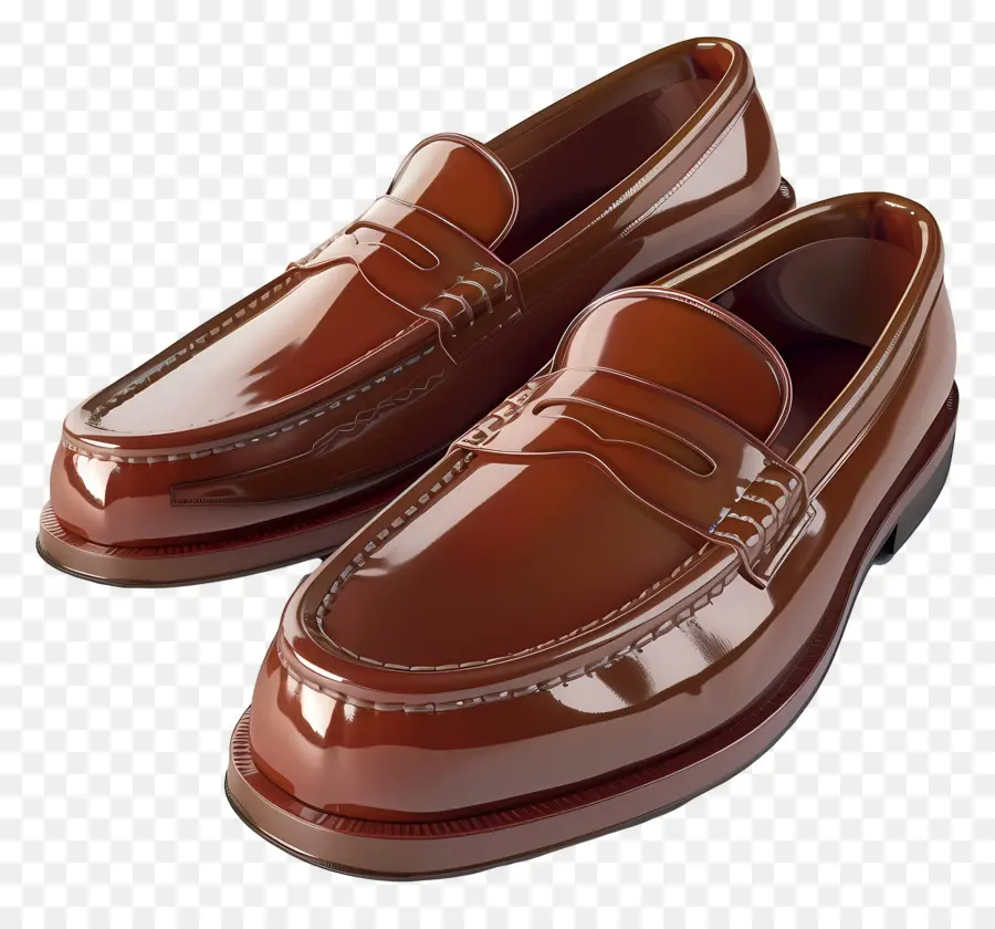 Mocasines，Mocasines Marrones PNG