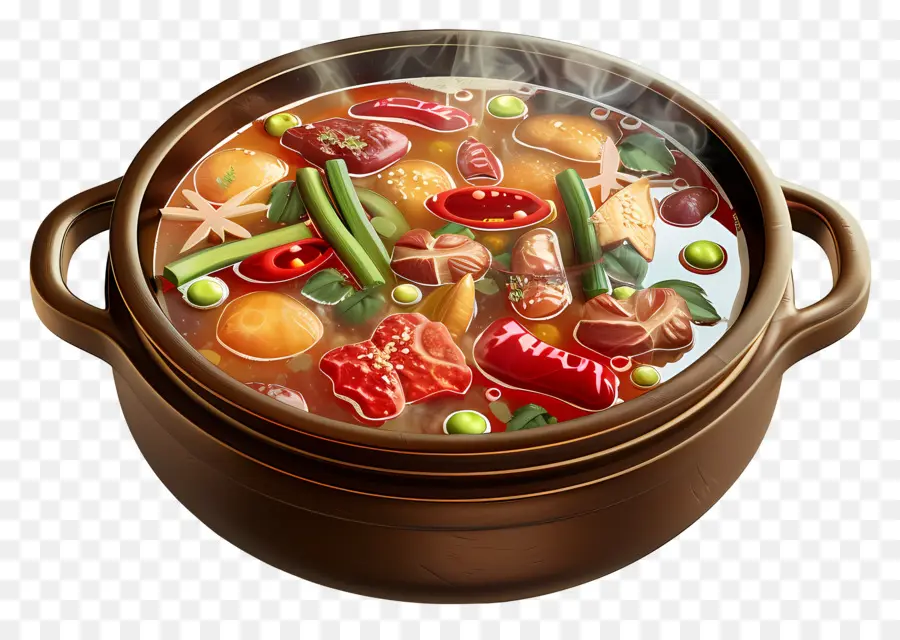 Olla Caliente，Olla De Sopa PNG