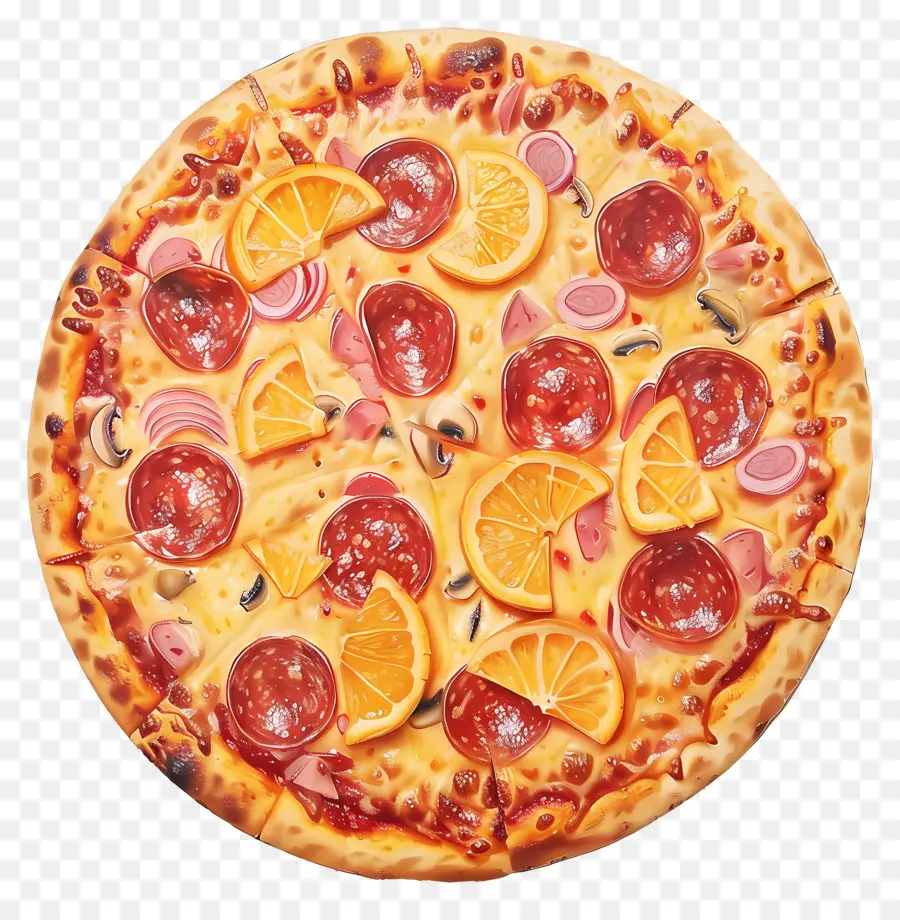 Pizza Hawaiana，Pizza PNG