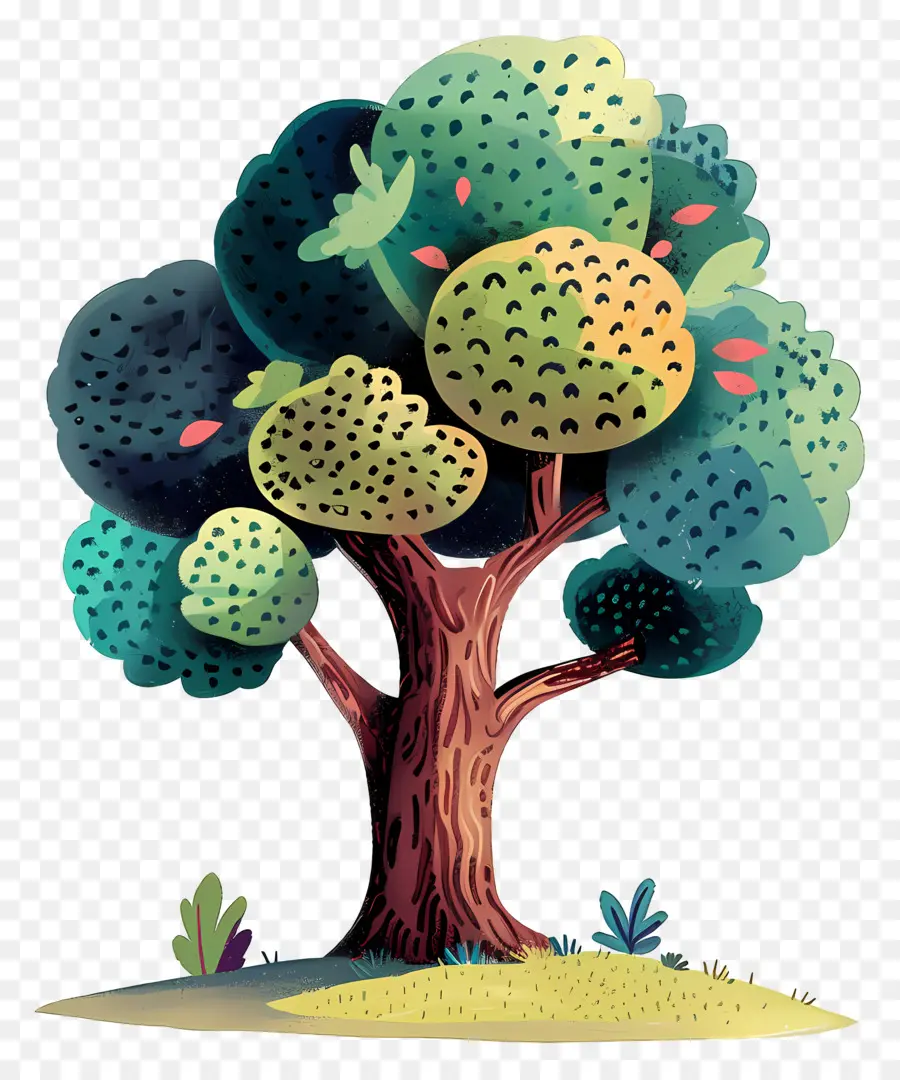 árbol De Dibujos Animados Lindo，Árbol PNG