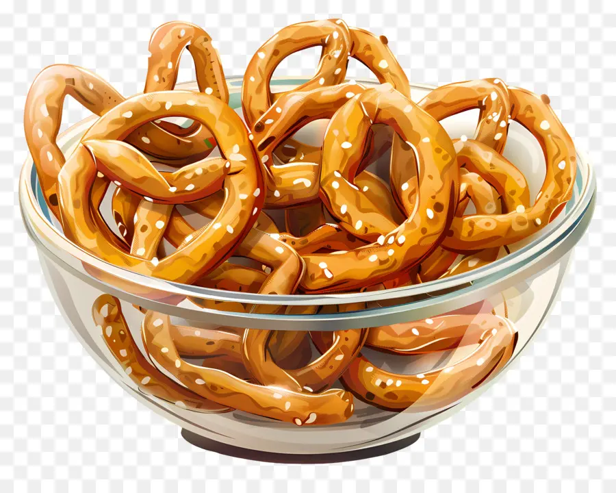 Tazón De Pretzels，Pretzels PNG