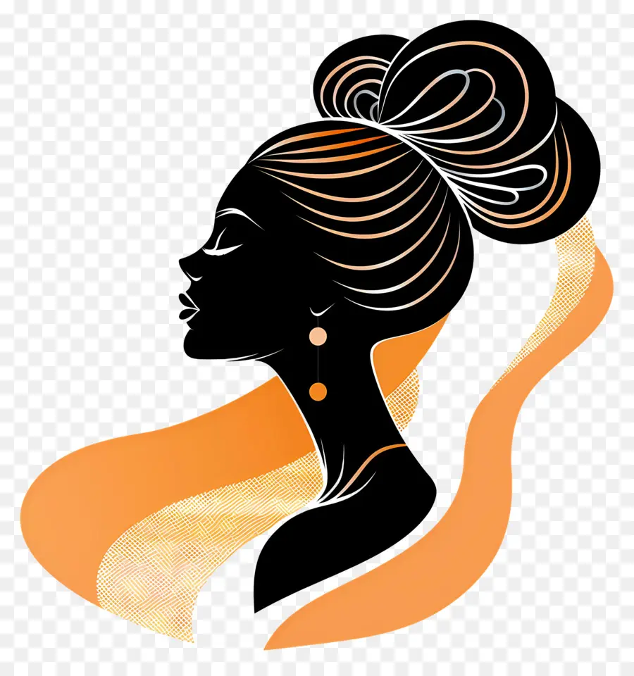 Silueta De Mujer Elegante，Silueta Mujer PNG