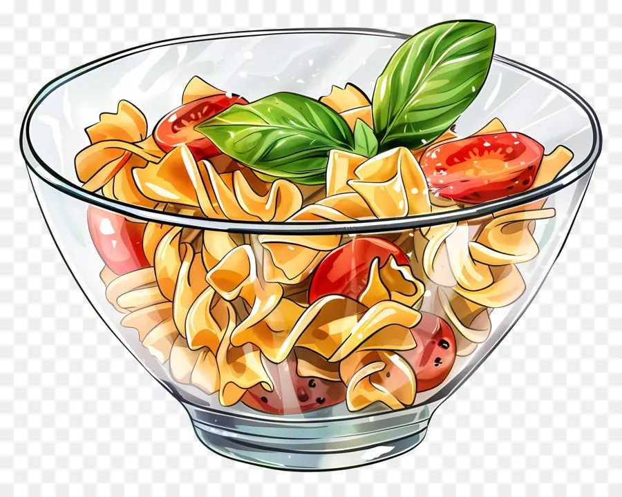 Plato De Pasta，Ensalada PNG