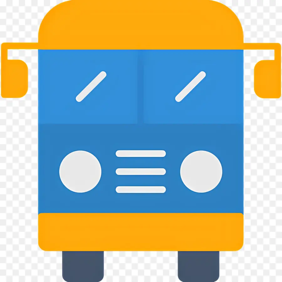 Autobús Escolar，Autobús Amarillo Y Azul PNG