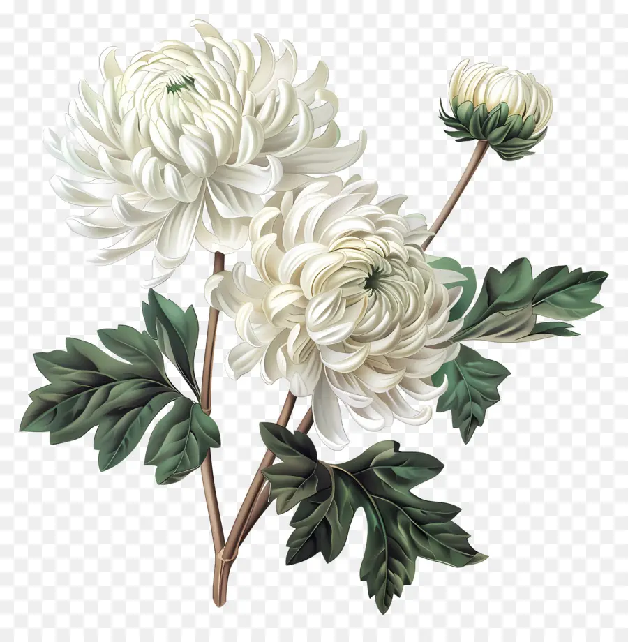 Flores De Crisantemo Blanco，Crisantemos Blancos PNG