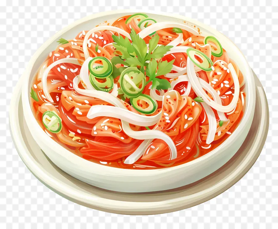 Ensalada De Kimchi Coreano，Fideos Picantes PNG