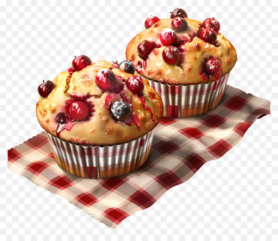 Muffins De Arándanos，Muffins De Frambuesa PNG