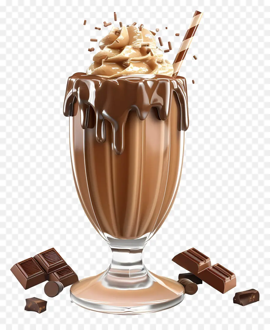 Batido De Chocolate，Postre PNG