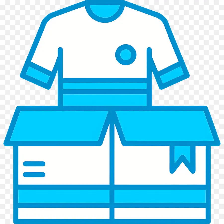 Caja De Ropa，Camiseta En Caja PNG