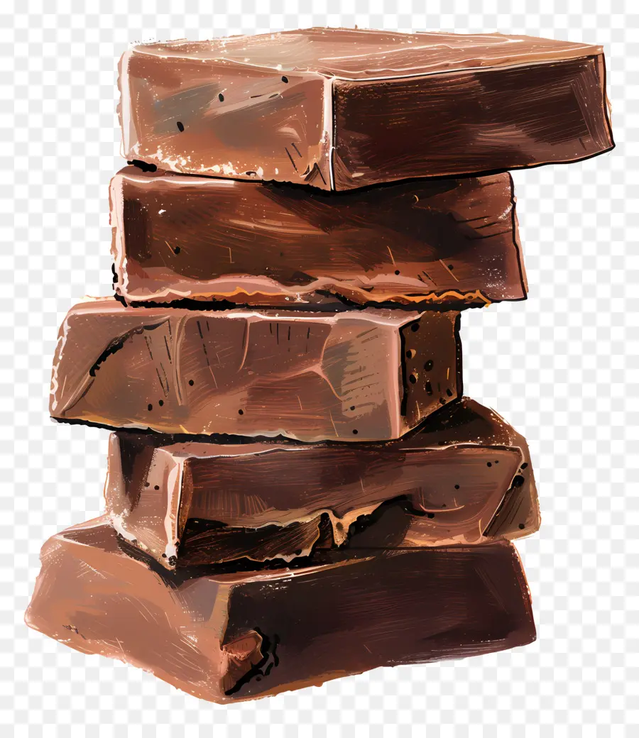 Pila De Dulce De Azúcar，Barras De Chocolate PNG