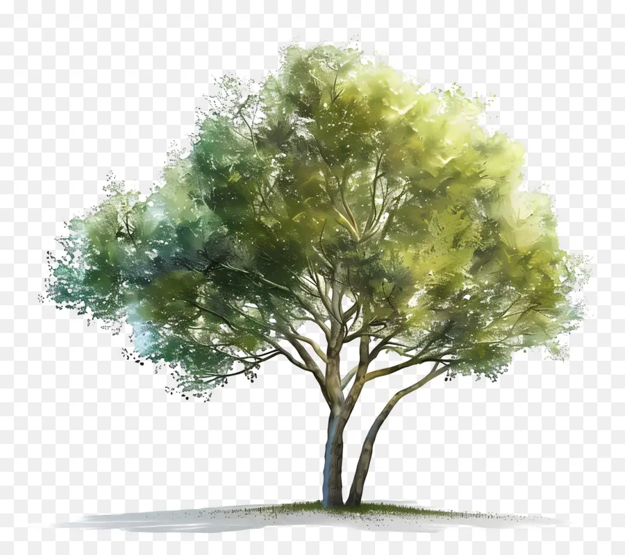 árbol De Acuarela，Árbol PNG