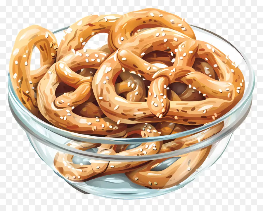 Tazón De Pretzels，Pretzels PNG