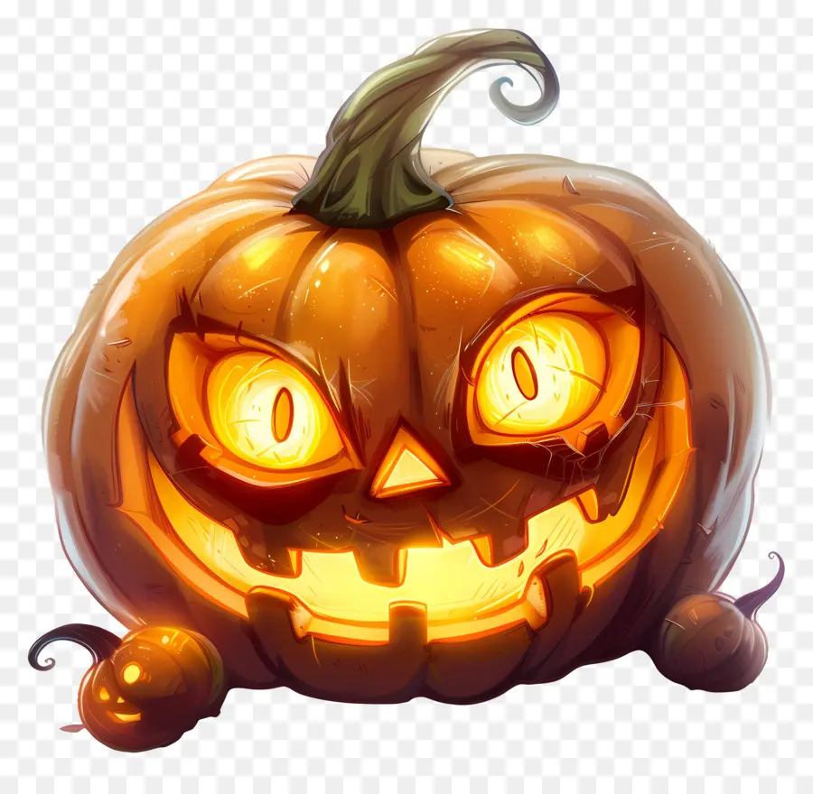 Linda Calabaza De Halloween，Jack O' Lanterns PNG