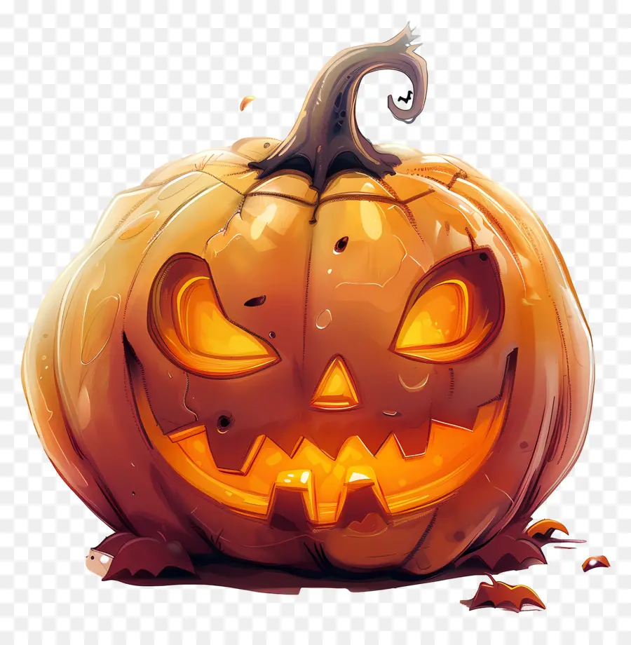 Linda Calabaza De Halloween，Jack O' Lanterns PNG