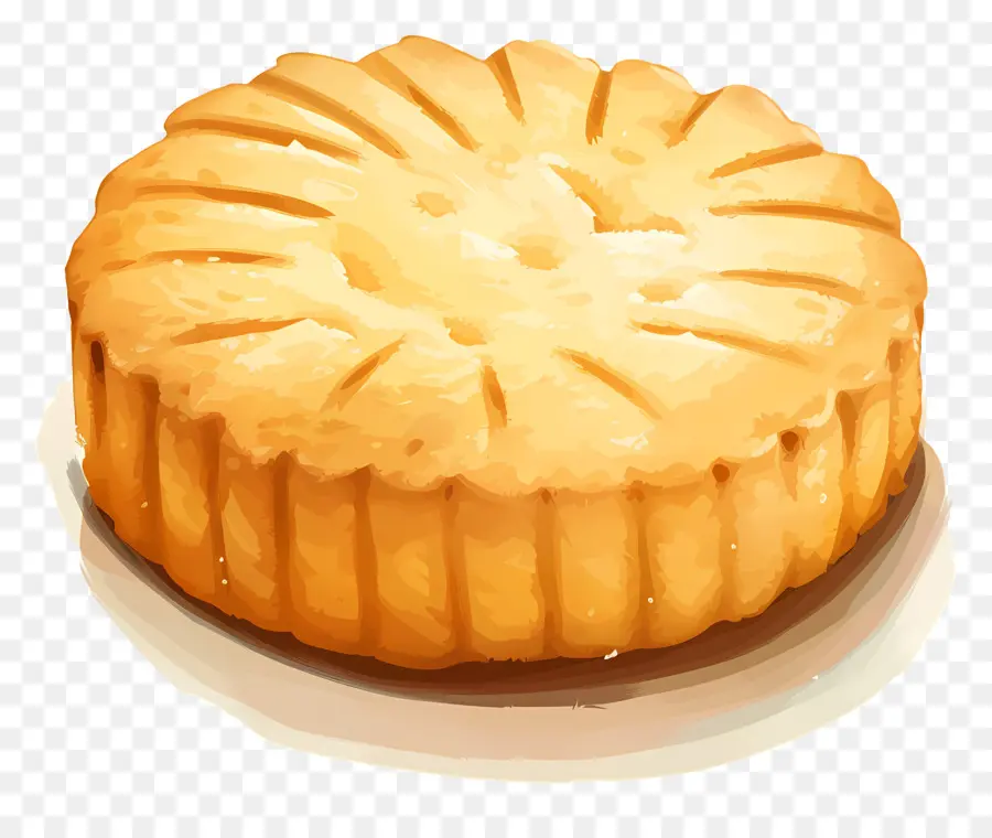 Galleta De Mantequilla，Pastel Dorado PNG